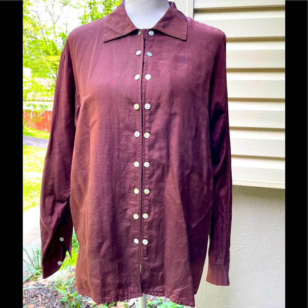 Silk shirt with single or double button options